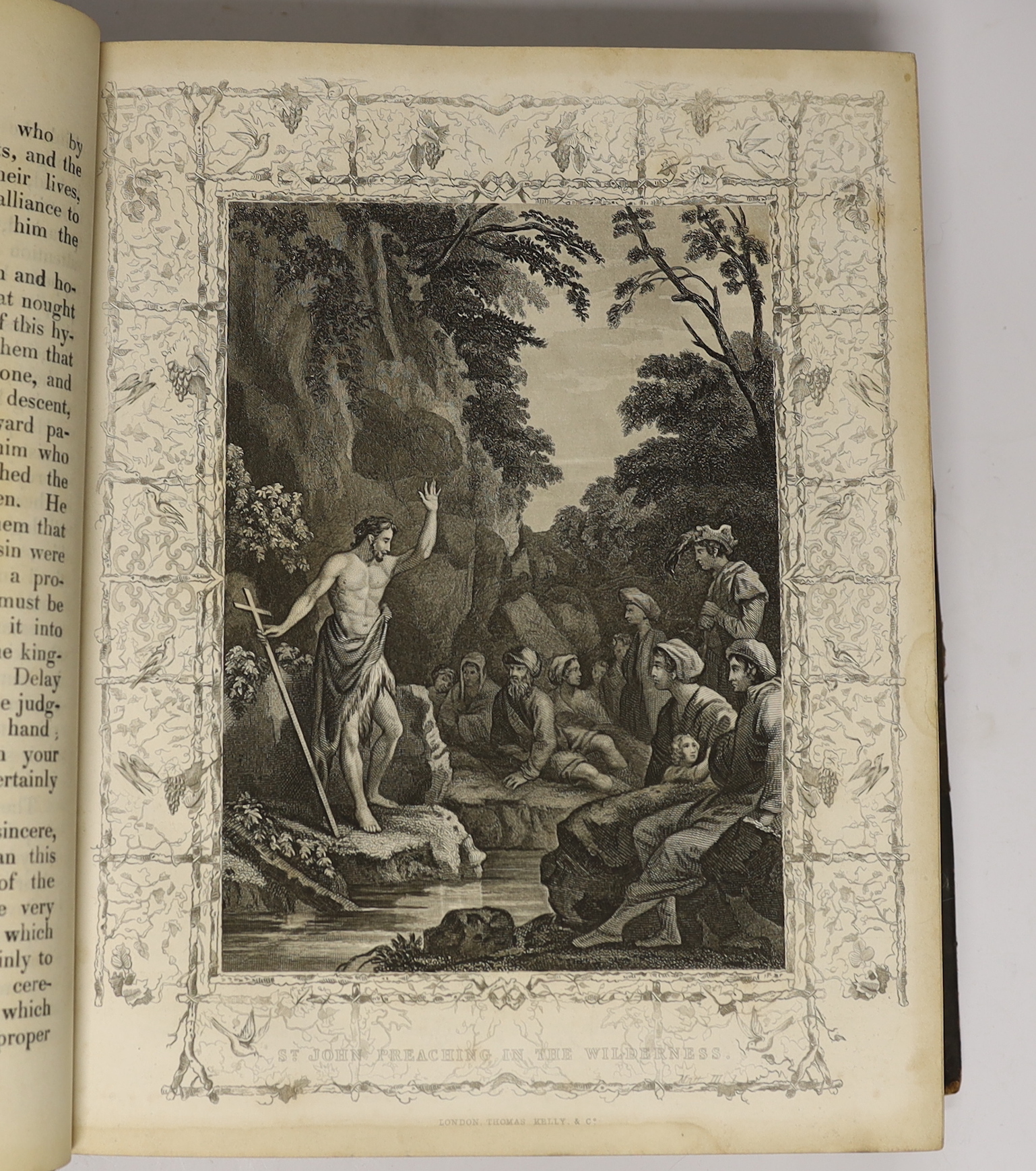 The Rev’d J Fleetwood, The Life of our Lord and Saviour Jesus Christ, London, Thomas Kelly & Co, together with a 20th century book with black and white prints and annotations and a small group of unframed engravings incl